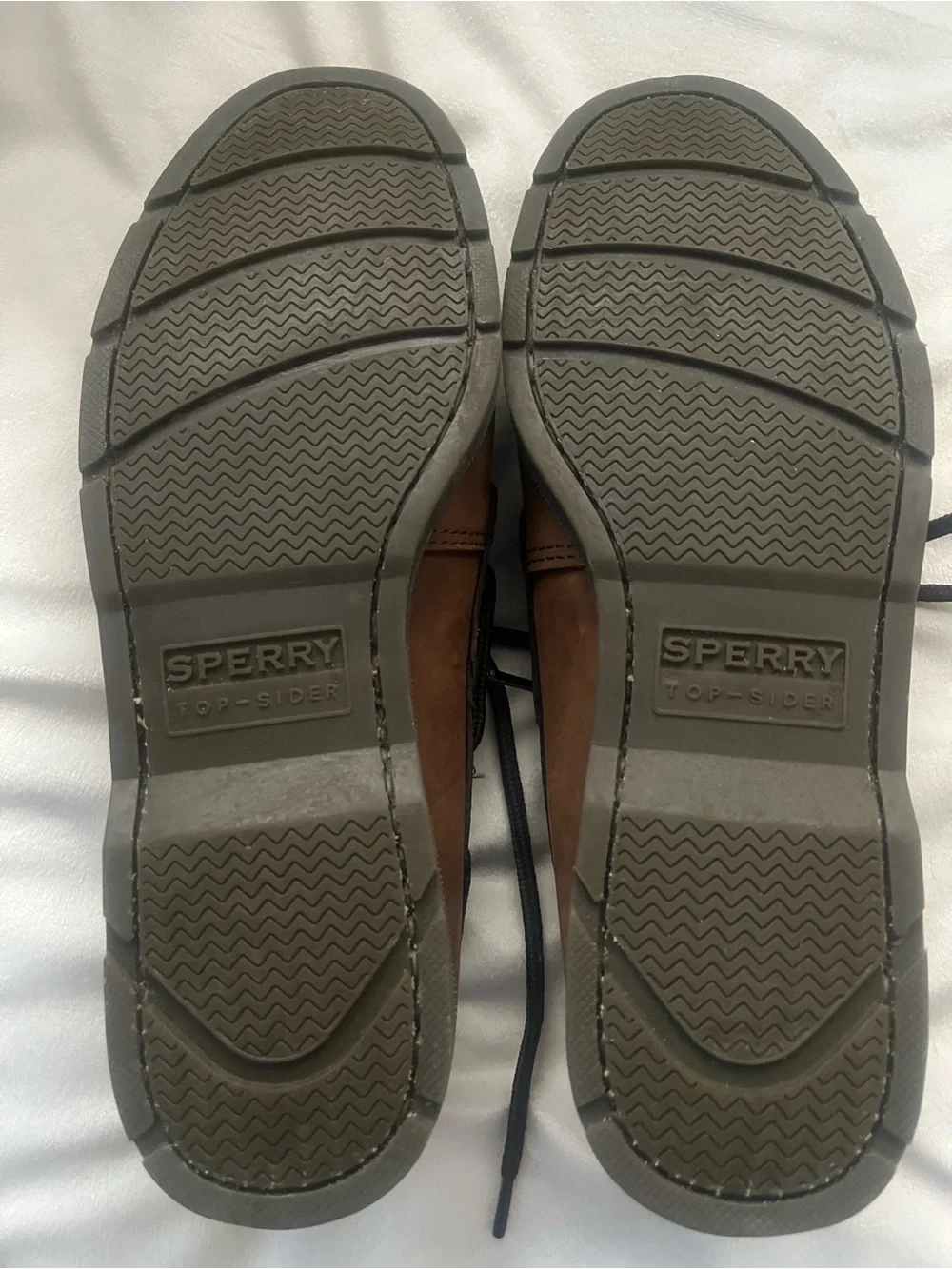 Sperry Two-Tone Brown Leather Boat Shoes